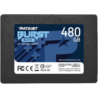 

SSD накопитель Patriot Burst Elite 480ГБ/2.5/SATA III (PBE480GS25SSDR)