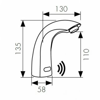 

Смеситель для раковины Kaiser Sensor 38411