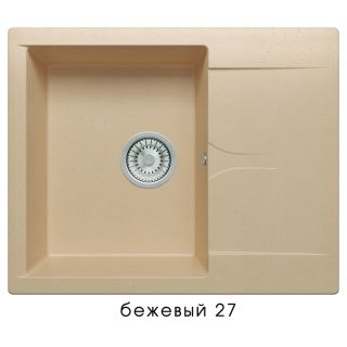 

Кухонная мойка Polygran Gals-620 бежевый (27)