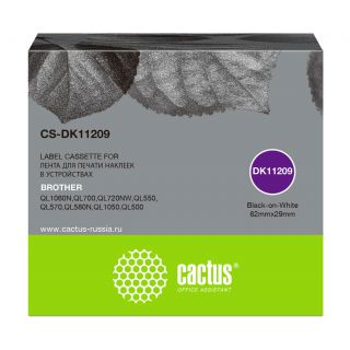 

Расходный материал для печати Cactus CS-DK11209 черный