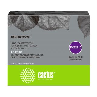 Расходный материал для печати Cactus CS-DK22210 черный