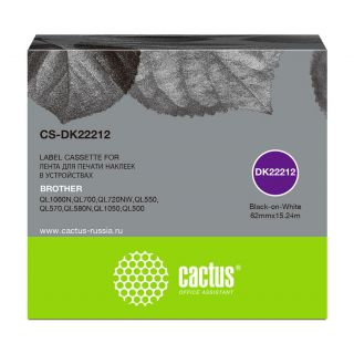 

Расходный материал для печати Cactus CS-DK22212 черный
