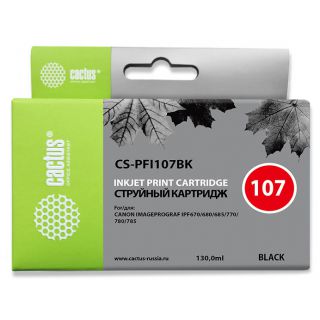 

Расходный материал для печати Cactus CS-PFI107BK черный