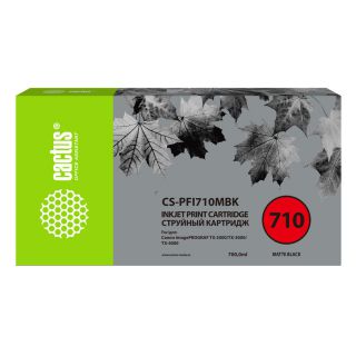 

Расходный материал для печати Cactus CS-PFI710MBK черный матовый