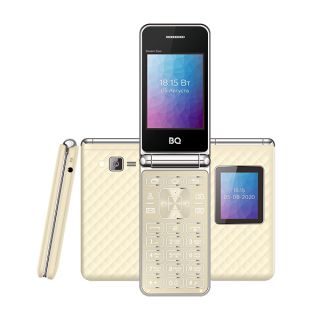 

Телефон BQ 2446 Dream Duo золотистый
