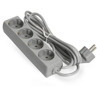 

Удлинитель EXEGATE ECE-4-5G (4 роз, 5м) серый
