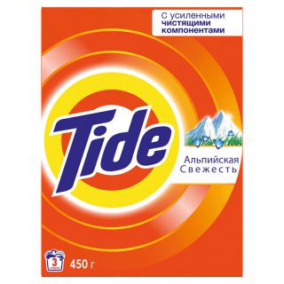 

Средство для стирки TIDE Альпийская Свежесть автомат 0.45кг порошок для стирки