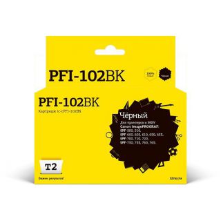

Расходный материал для печати T2 IC-CPFI-102BK черный