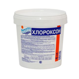

Химия для бассейнов Маркопул Кемиклс ХЛОРОКСОН 1кг ведро, пакеты по 100гр