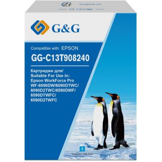 

Расходный материал для печати G&G GG-C13T908240 голубой