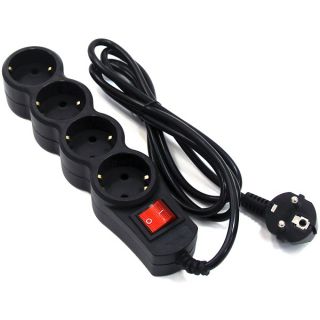 

Удлинитель 5bites SP4B-150 (4роз. 5м) черный
