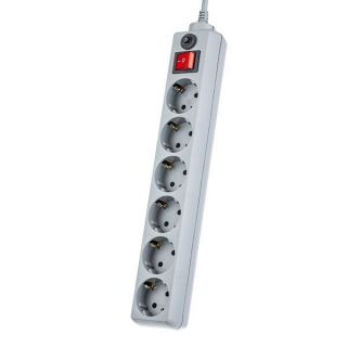 

Удлинитель Perfeo PF-A4673 (6роз. 3м) серый
