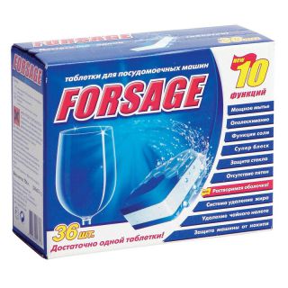 

Средство для мытья посуды Forsage 10в1 36шт (273797) Таблетки для ПММ