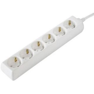 

Удлинитель HAMA 00121903 (1.4м 6роз) белый