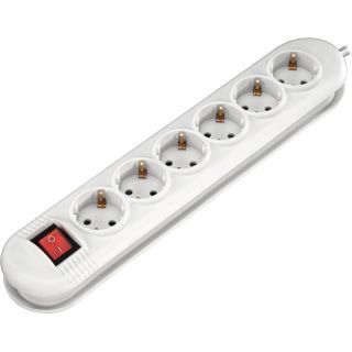 

Удлинитель HAMA H-108853 (1.4м 6роз) белый