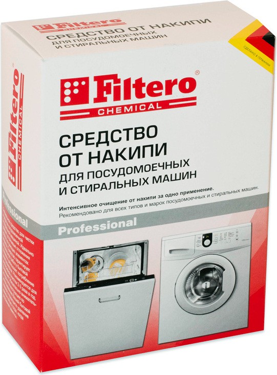 

Средство для ухода за техникой Filtero Средство от накипи для СМ и ПММ, Арт.601
