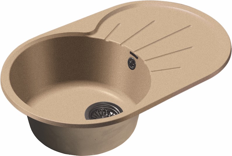 

Кухонная мойка GranFest Rondo GF-R750L песочный (302)