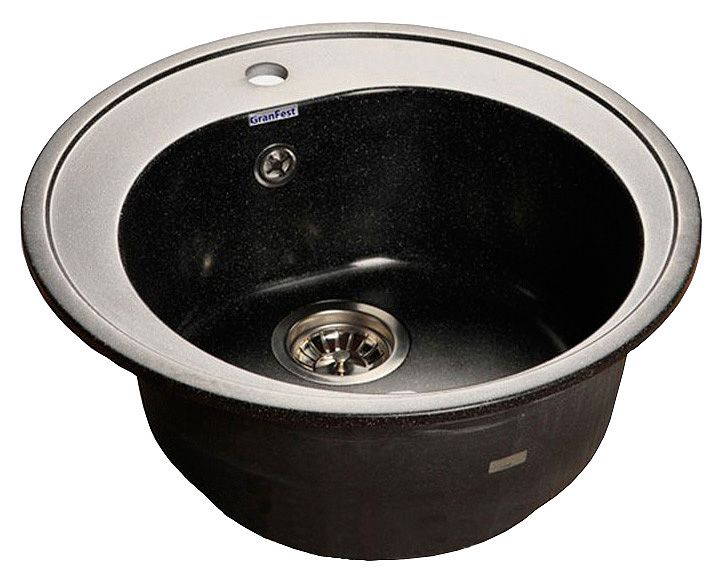 

Кухонная мойка GranFest Rondo GF-R510 черный (308)