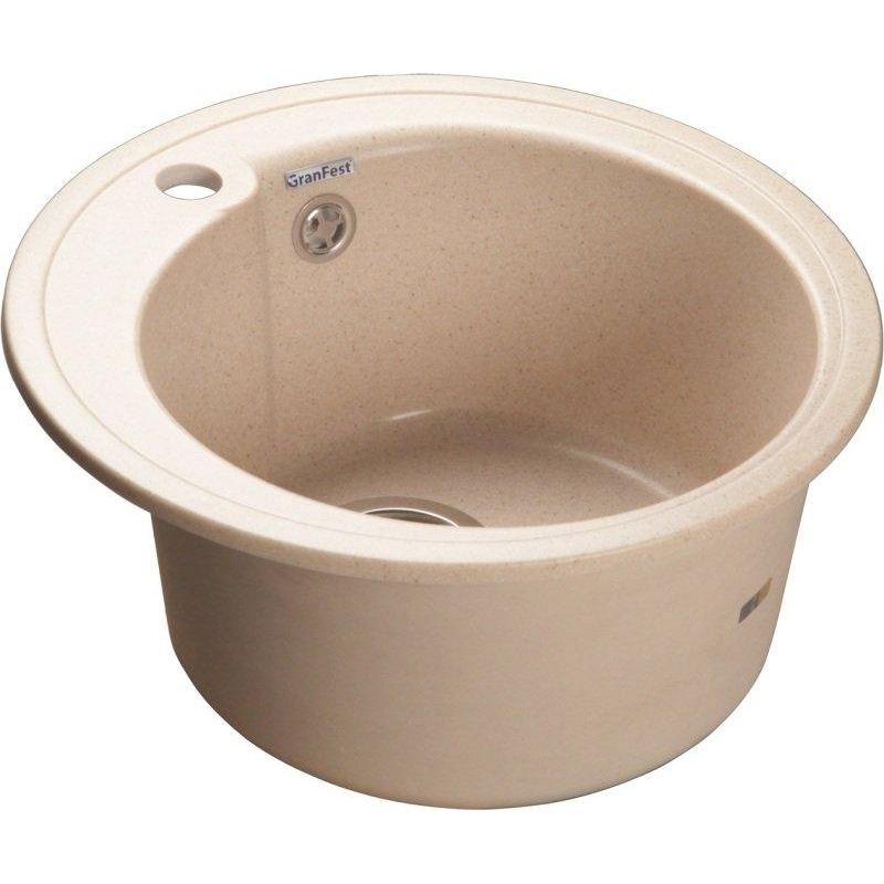 

Кухонная мойка GranFest Rondo GF-R450 бежевый (328)