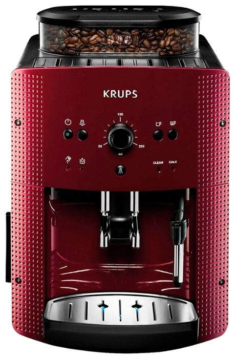 

Кофемашина Krups EA 8107 70 красный/черный