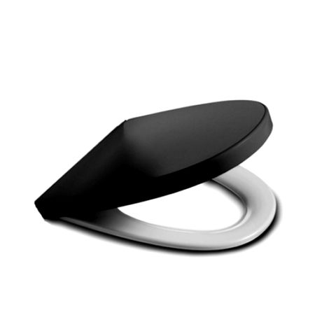 

Сиденье для унитаза Roca VICTORIA NORD с крышкой, дюропласт, с микролифтом, черно-белое (ZRU9302627)