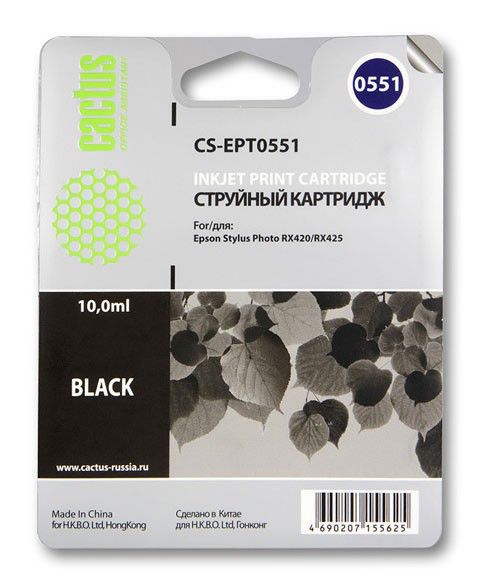 

Картридж Cactus CS-EPT0551 черный