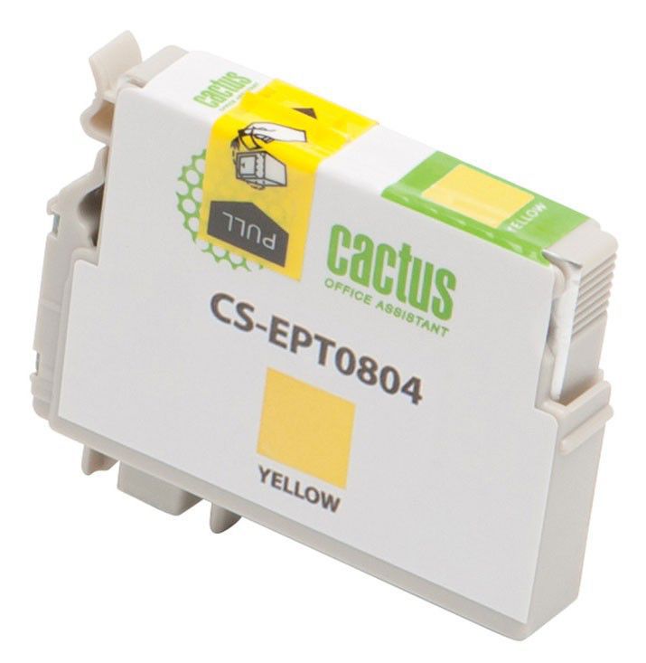 

Картридж Cactus CS-EPT0804 желтый