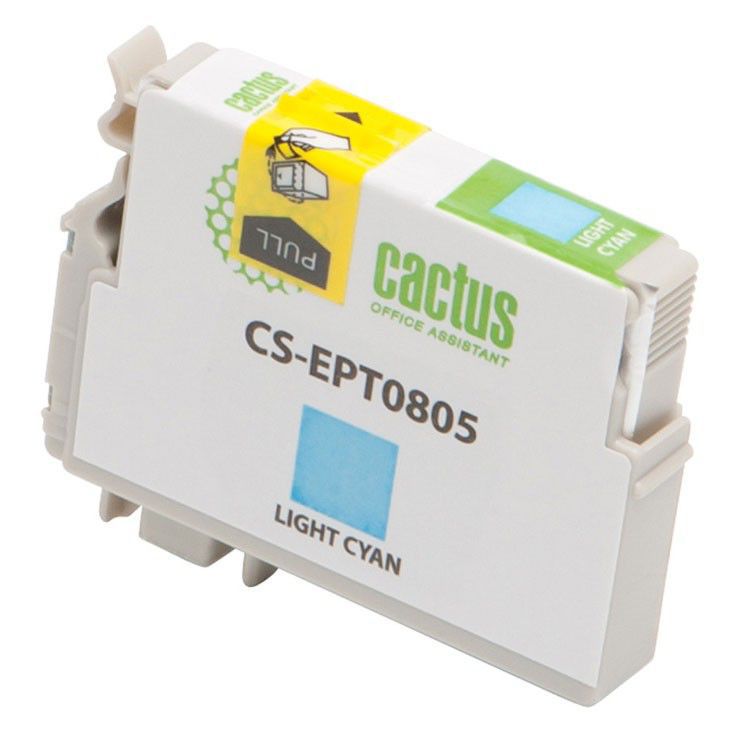 

Картридж Cactus CS-EPT0805 светло-голубой