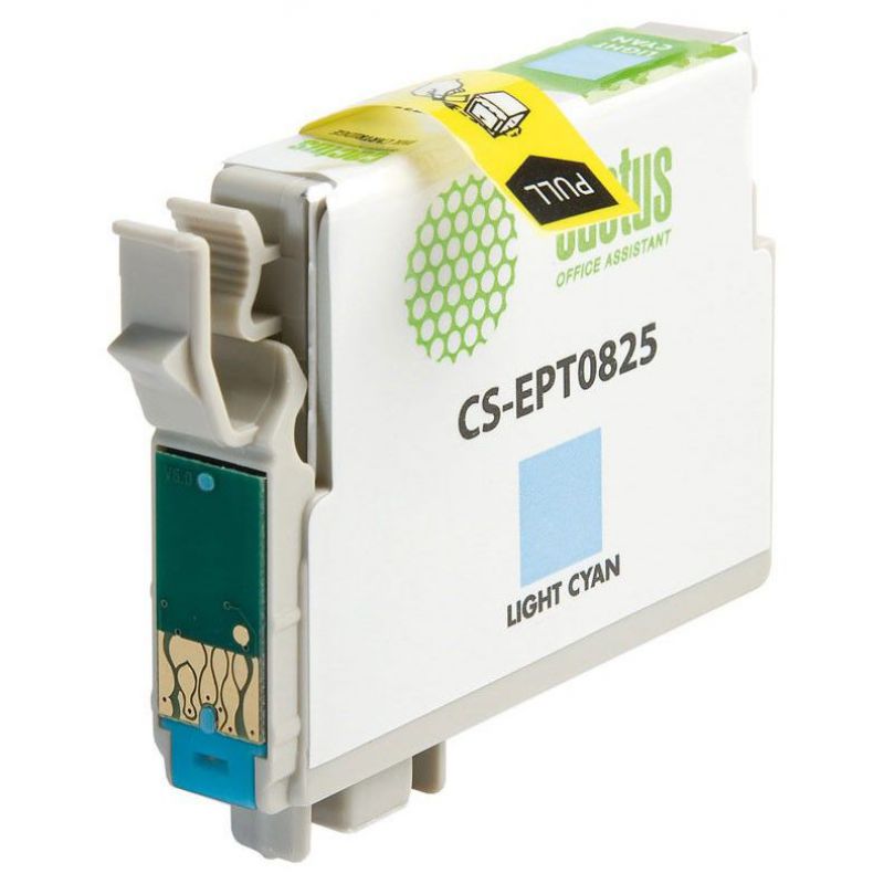 

Картридж Cactus CS-EPT0825 светло-голубой