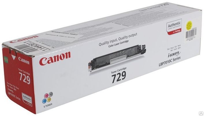 

Картридж Canon 729Y желтый