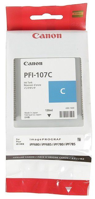 

Картридж Canon PFI-107C голубой