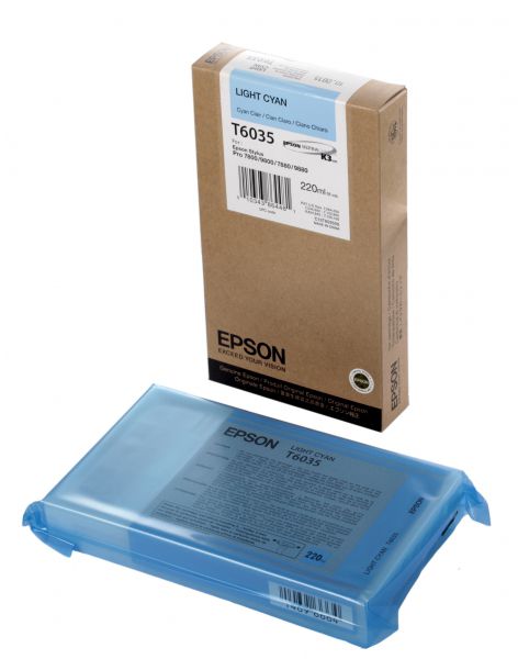 

Картридж Epson C13T603500 светло-голубой