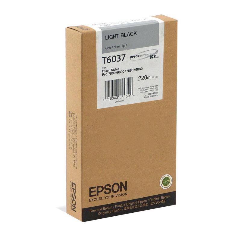 

Картридж Epson C13T603700 серый