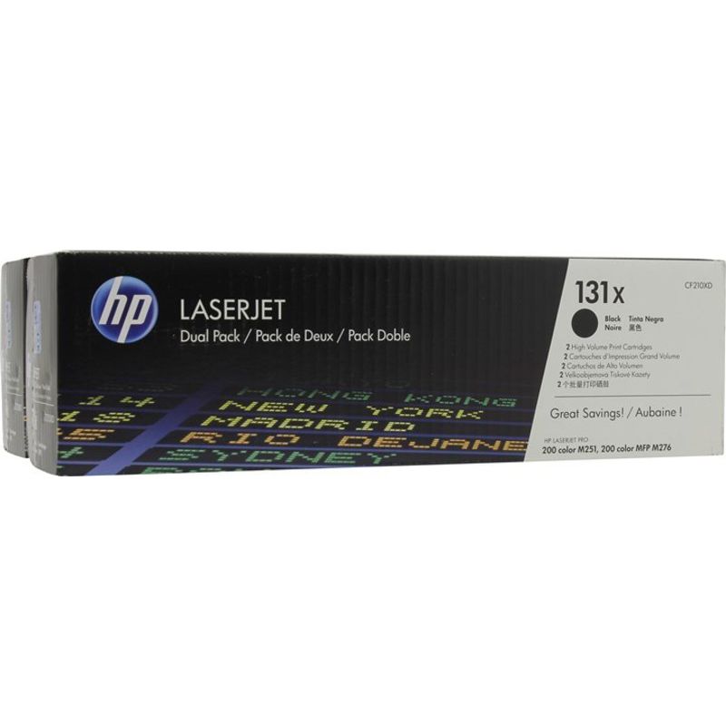 

Картридж HP 131X CF210XD черный (2уп)