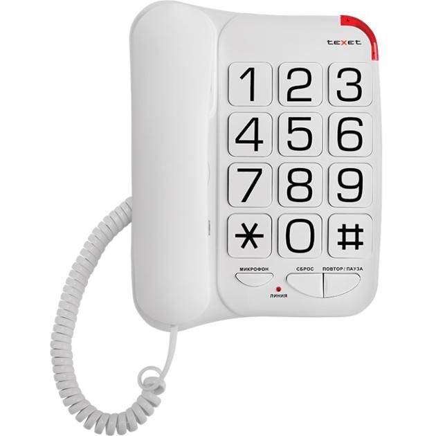 

Проводной телефон TeXet TX-201 белый