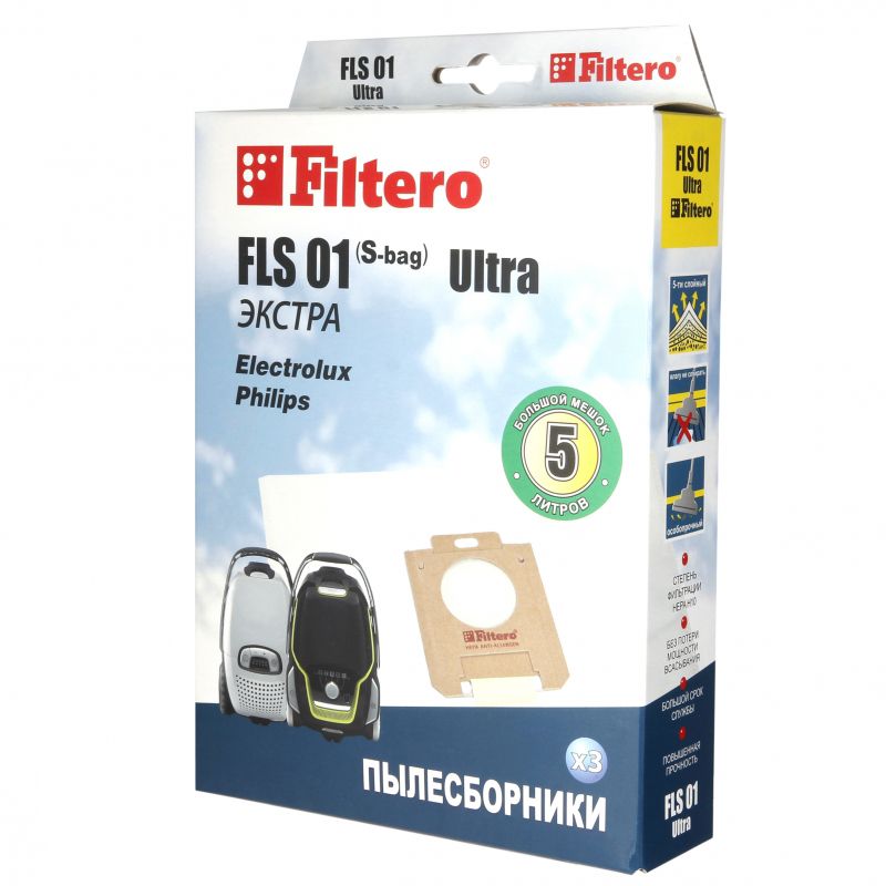 

Мешок для пылесоса Filtero FLS 01 (S-bag) (3) ULTRA