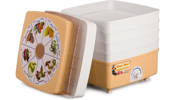 

Сушилка для продуктов Ротор Дива-Люкс СШ-010-01 (3под.) белый