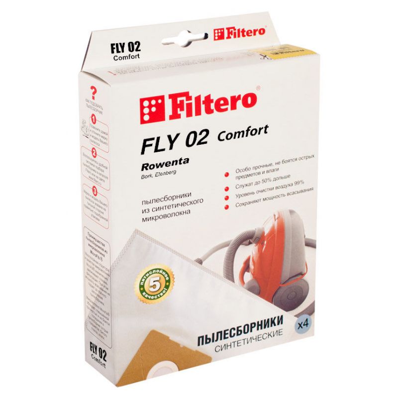 

Мешок для пылесоса Filtero FLY 02 (4) Comfort