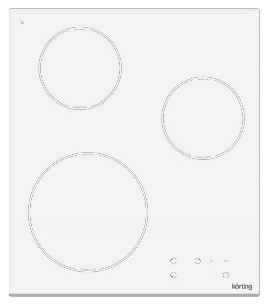 

Электрическая варочная панель Korting HI 42031 BW