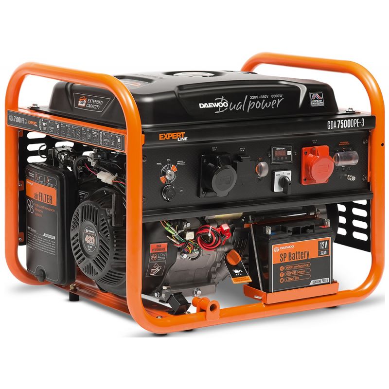 

Электрогенератор Daewoo Power Products GDA 7500DPE-3