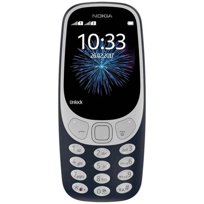 

Телефон Nokia 3310 DS dark blue (TA-1030)