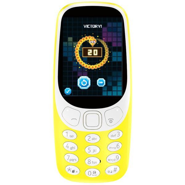 

Телефон Nokia 3310 DS yellow (TA-1030)
