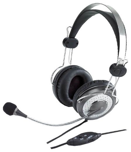 

Компьютерная гарнитура Genius HS-04SU серый