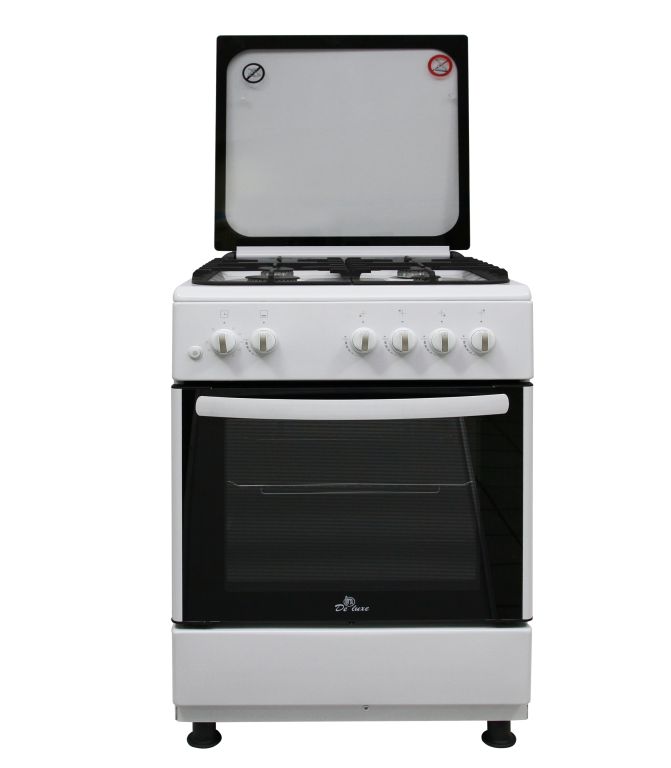 

Газовая плита De Luxe 606040.24-001г (кр) чуг реш белая