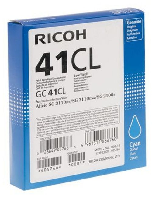 

Картридж Ricoh GC 41CL Голубой. 600 страниц.