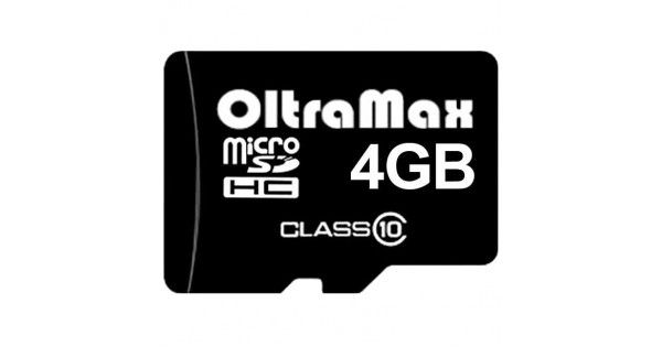 

Карта памяти Oltramax MicroSDHC 4GB Class10