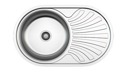 

Кухонная мойка Zigmund & Shtain KREIS OV 780.8 polished