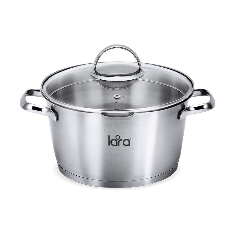

Кастрюля LARA LR02-512 крышка-дуршлаг