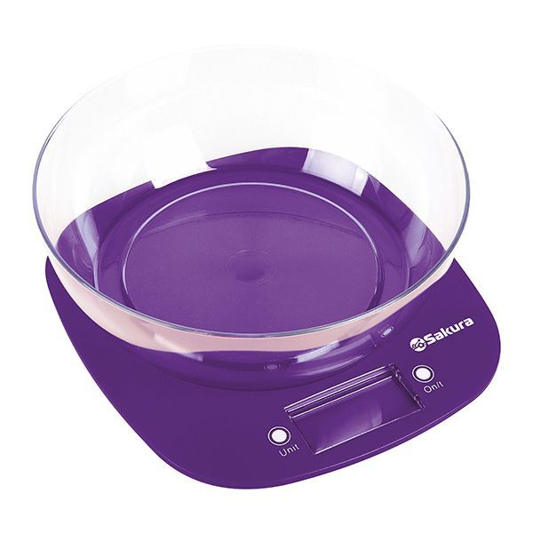 

Кухонные весы Sakura SA-6078P фиолетовый