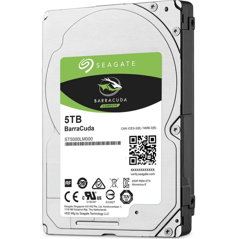 

Жесткий диск Seagate Barracuda ST5000LM000 SATA-III/5Tb/5400rpm/128Mb/2.5